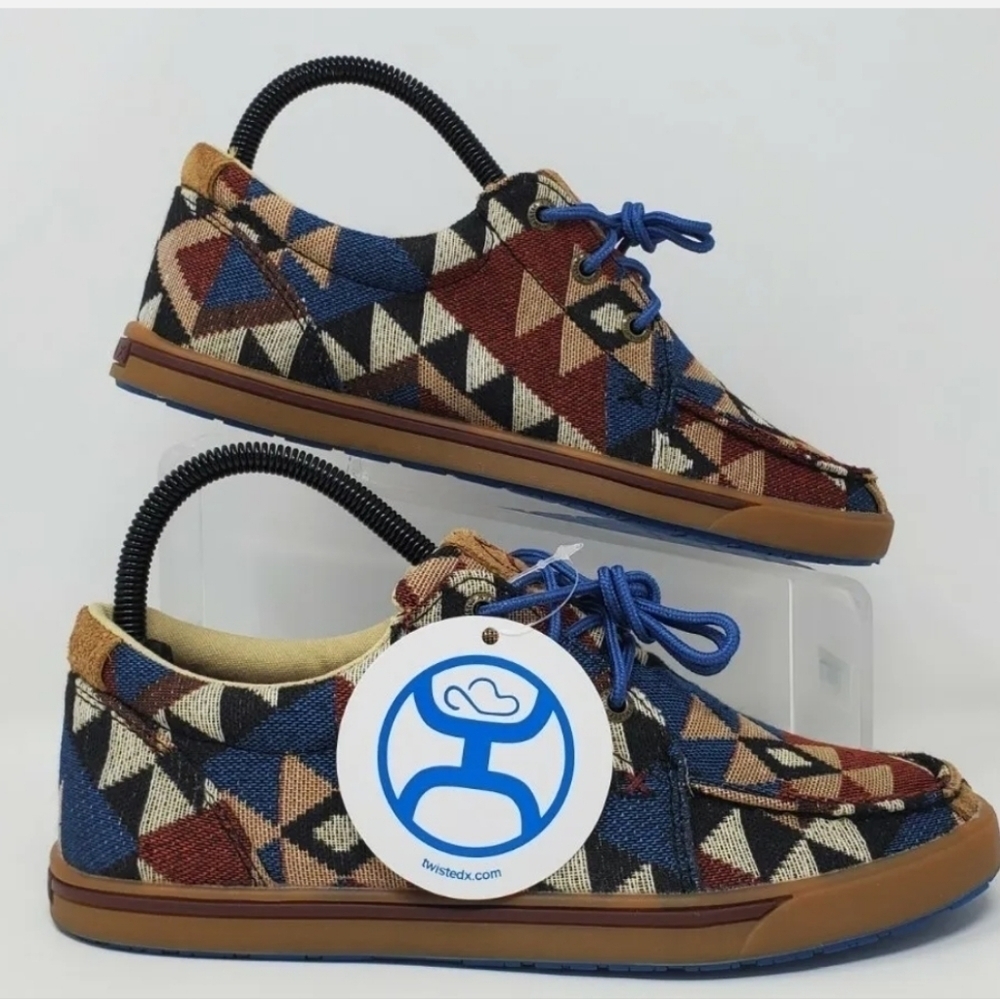 Twisted X Women's Size 6.5M Graphic Canvas Casual Shoes WHYC001 New